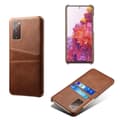 Miniatyrbillede 1 af 4: SKALO Samsung S20 FE PU-læder Kortholder Cover - Brun