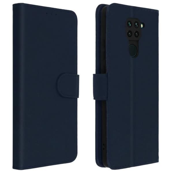 Xiaomi Redmi Note 9 Fodral Heltäckande Korthållare Stativ Funktion Blå Blå