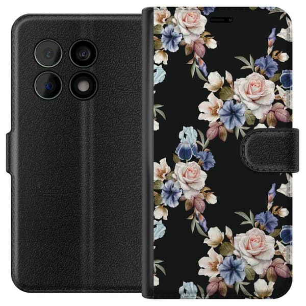 OnePlus 10 Pro Tegnebogsetui Blomstret