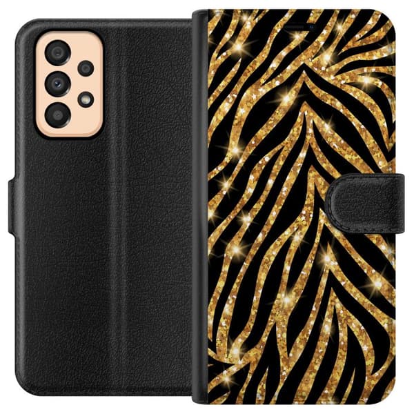 Samsung Galaxy A33 5G Plånboksfodral Gold & Glitter