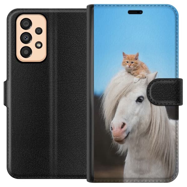 Samsung Galaxy A33 5G Lommeboketui Hest & Katt