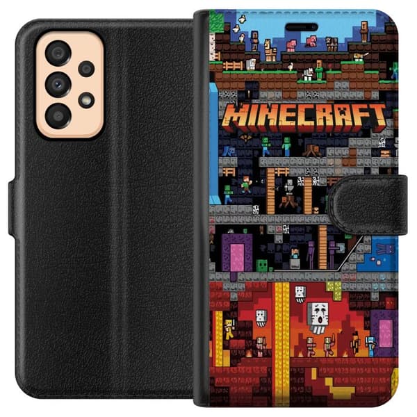 Samsung Galaxy A33 5G Lompakkokotelo Minecraft