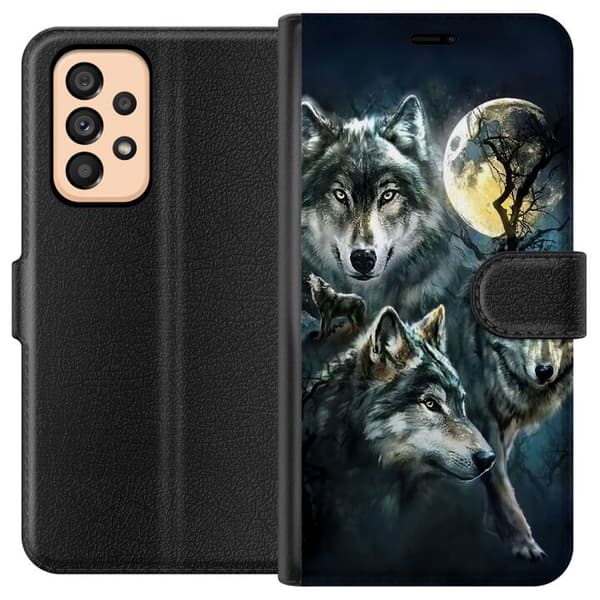 Samsung Galaxy A53 5G Plånboksfodral Wolf / Varg