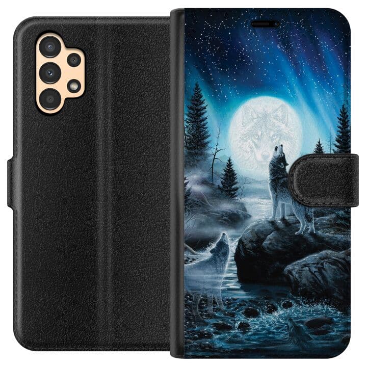 Samsung Galaxy A13 Plånboksfodral Wolf / Varg