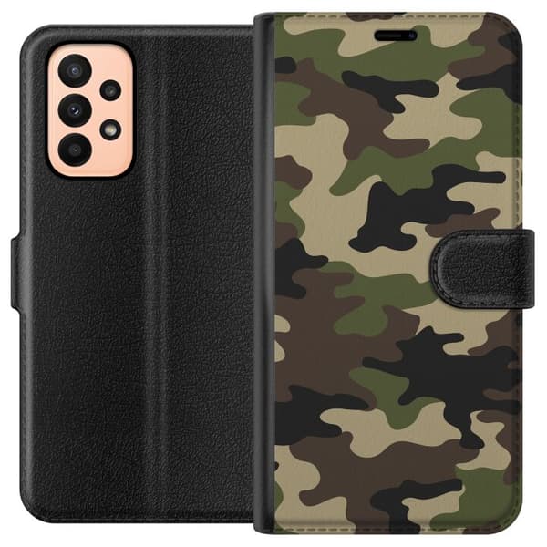 Samsung Galaxy A23 Plånboksfodral Militär