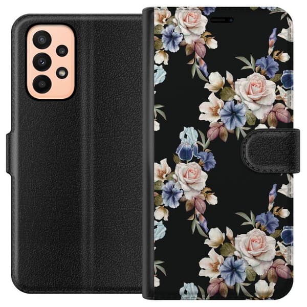 Samsung Galaxy A23 Tegnebogsetui Blomster