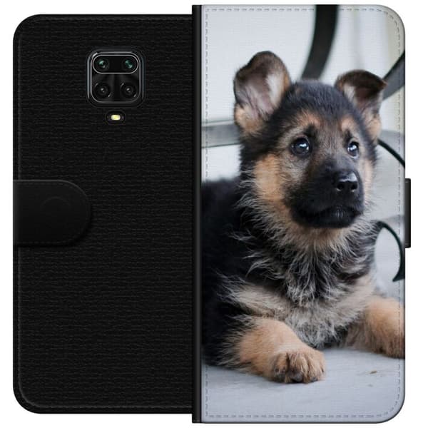 Xiaomi Redmi Note 9 Pro Lompakkokotelo Saksanpaimenkoira Puppy