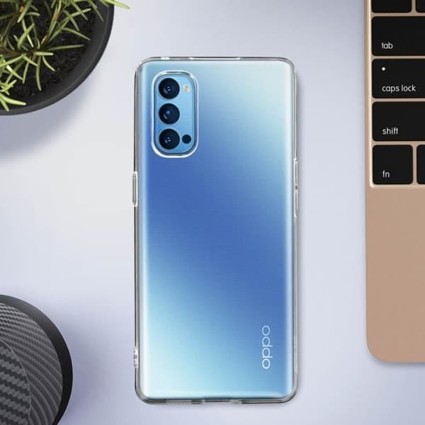 Coque - AVIZAR - Oppo Reno 4 Pro - Mjuk - Stötsäker - Transparent Vit