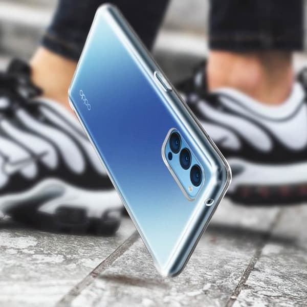 Coque - AVIZAR - Oppo Reno 4 Pro - Mjuk - Stötsäker - Transparent Vit