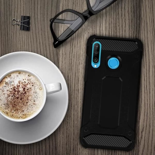 Coque - AVIZAR - Huawei P30 Lite - Hybridskydd - Stötsäker upp till 1,8m - Svart