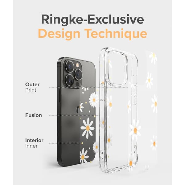 Ringke iPhone 13 Pro Max Skal Fusion Design Daisy