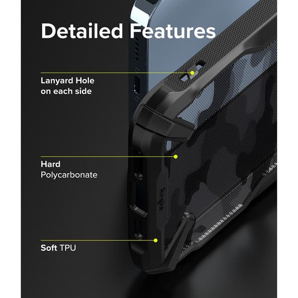 Ringke iPhone 13 Pro Cover Fusion-X Camo Black
