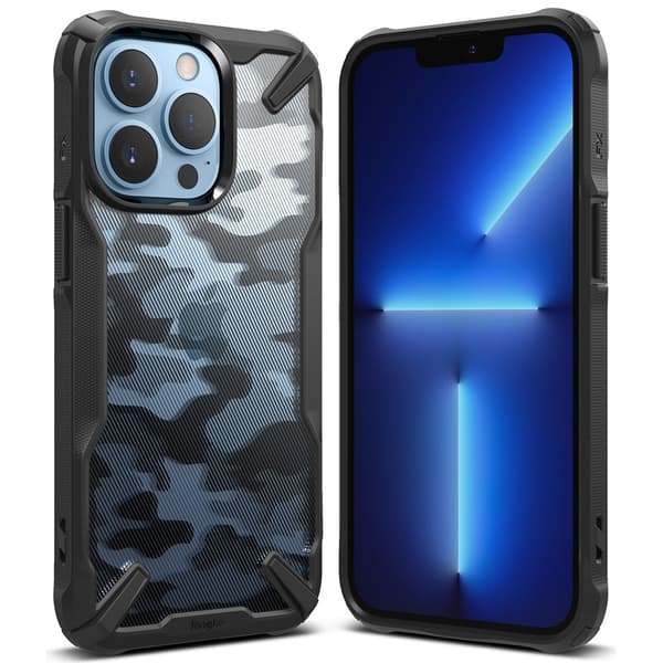 Ringke iPhone 13 Pro Cover Fusion-X Camo Black