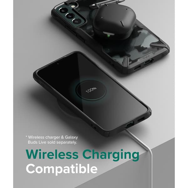 Ringke Samsung Galaxy S22 Plus Skal Fusion-X Camo Black