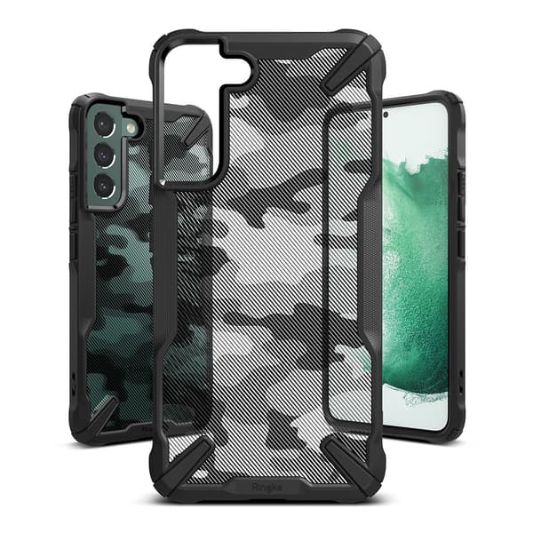 Ringke Samsung Galaxy S22 Plus Skal Fusion-X Camo Black