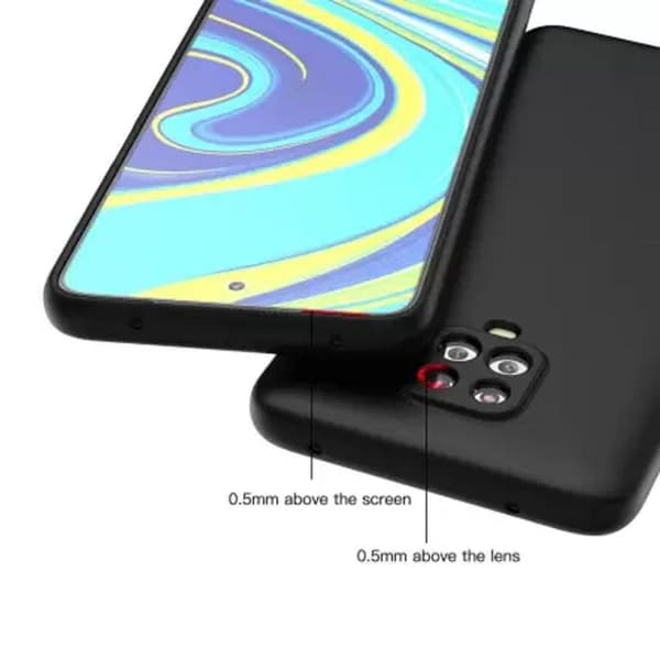 Silikonskal Xiaomi Redmi Note 9 Pro - Svart