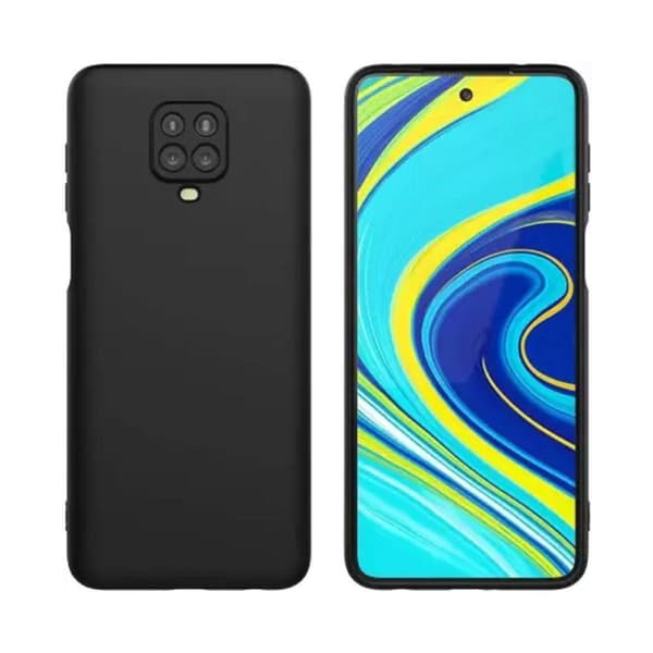 Silikonskal Xiaomi Redmi Note 9 Pro - Svart