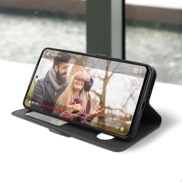 Samsung Galaxy S22 Plus Fodral - AVIZAR - Dubbelfönster - Svart