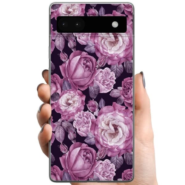Google Pixel 6a TPU Mobilcover Blomster