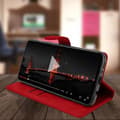 Miniatyrbild 4 av 4: Hus för Samsung Galaxy A70 - AVIZAR - Röd Plånboksfodral - Silikongel - Video Stöd - Magnetisk