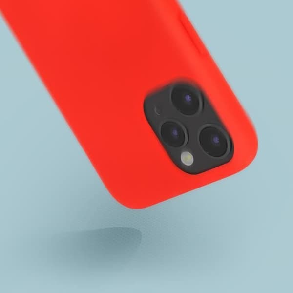 Coque - Apple - iPhone 12 / 12 Pro - Semi-rigid - Röd - Kompatibel med QI