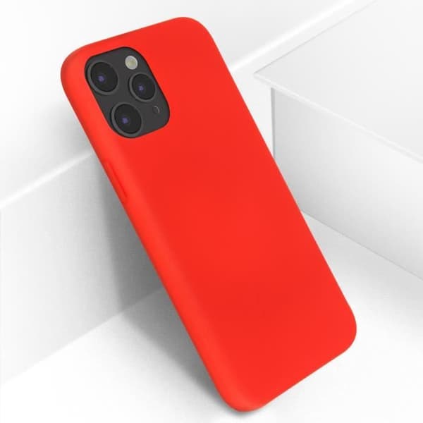 Coque - Apple - iPhone 12 / 12 Pro - Semi-rigid - Röd - Kompatibel med QI