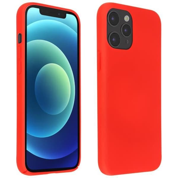 Coque - Apple - iPhone 12 / 12 Pro - Semi-rigid - Röd - Kompatibel med QI