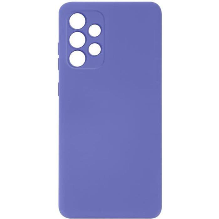 Samsung Galaxy A32 halvstyvt silikonfodral Soft Touch Fin finish Lila