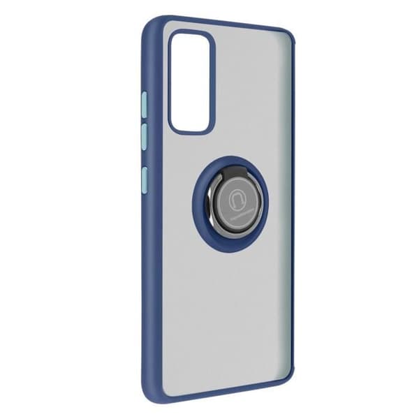 Fodral till Samsung Galaxy S20 FE med metallringstativ Funktion blå