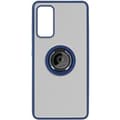 Miniatyrbild 1 av 4: Fodral till Samsung Galaxy S20 FE med metallringstativ Funktion blå