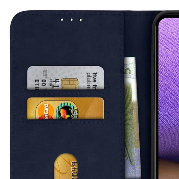 Fodral för Samsung Galaxy A32 Protection med korthållare Stativ Funktion Blå