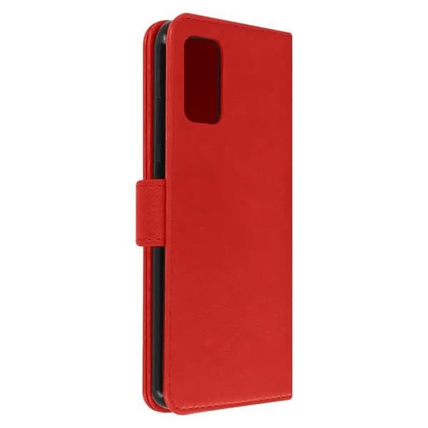 Fodral - Samsung - Galaxy A02s - Skydd - Kortfack - Videostöd - Röd