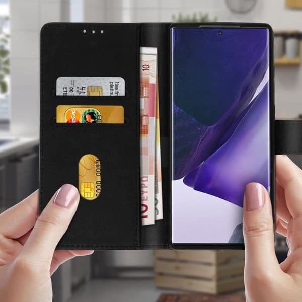 Etui - Chersterfield - Galaxy Note 20 Ultra - Heltäckande fodral - Kortfack - Videostöd