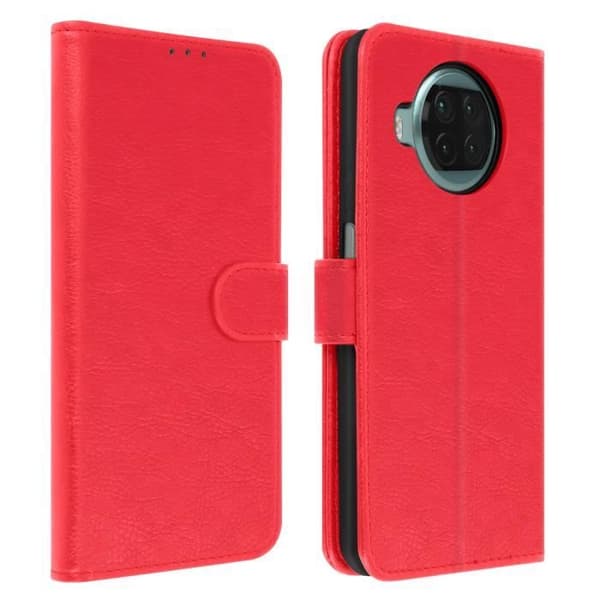 Etui - Xiaomi - Mi 10T Lite - Röd - Mjuk - Magnetisk