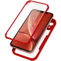 Miniatyrbild 1 av 4: Heltäckande fodral - Apple - iPhone XR - Stötdämpande - Plexiglas - Röd