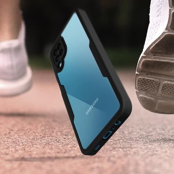 Heltäckande skydd - Samsung - Galaxy A12 - Robust plexiglas - Polymer - Stötdämpande