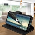 Miniatyrbild 4 av 4: Housse - AVIZAR - Huawei P30 Lite - Fodral Folio - Mjuk Skal - Videostöd Svart