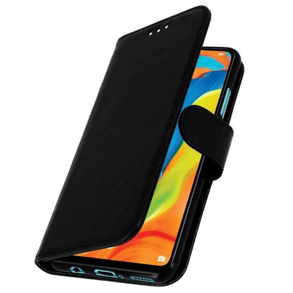 Housse - AVIZAR - Huawei P30 Lite - Fodral Folio - Mjuk Skal - Videostöd Svart