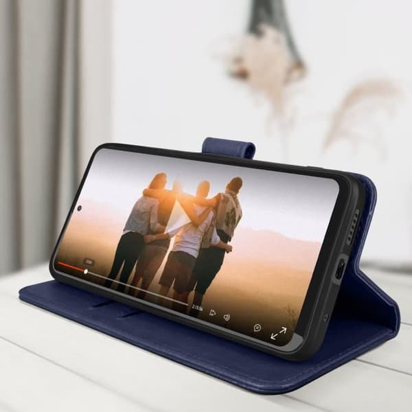Xiaomi Redmi Note 11 och Note 11s Fodral Flip Wallet Stand Funktion Blå