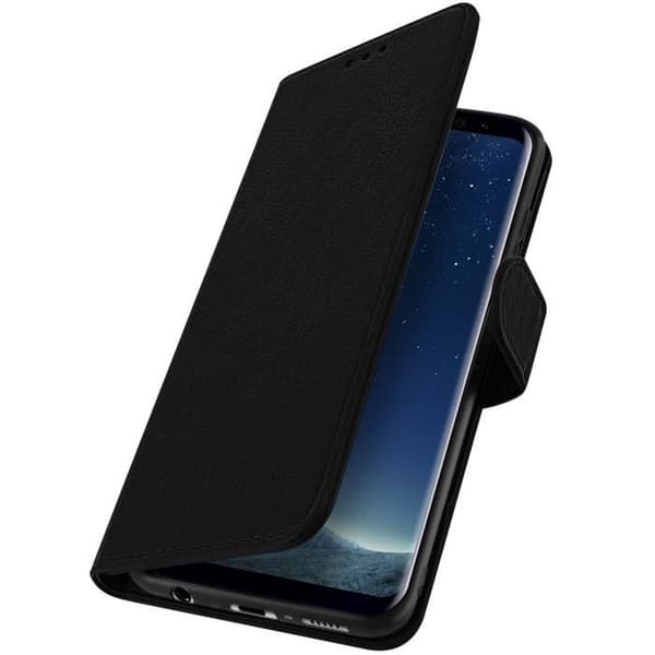 Etui för Samsung Galaxy S8 - AVIZAR - Helt fodral - Silikongel - Magnetisk - Svart