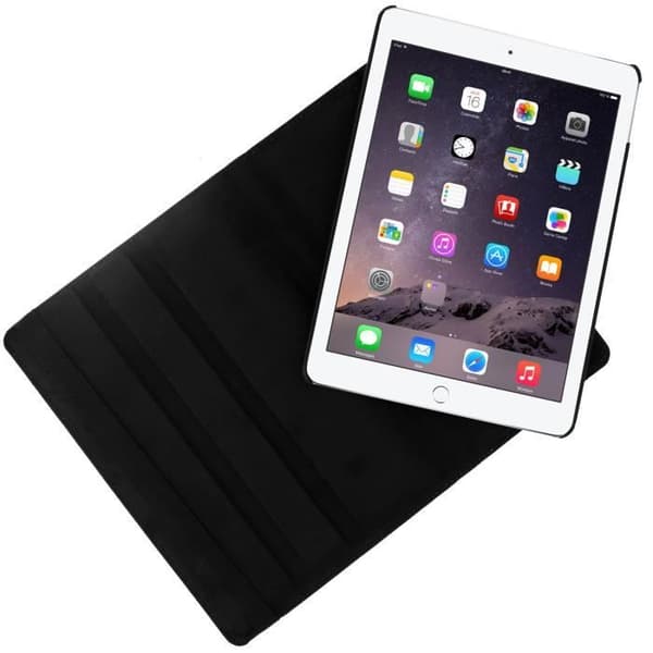 Hus Etta Rotativ 360° - Apple - iPad Air 2 - Ekologiskt läder - Svart - Heltäckande skydd