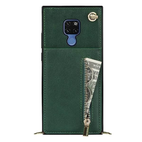 Zipper kaulakorukotelo Huawei Mate 20 - Vihreä