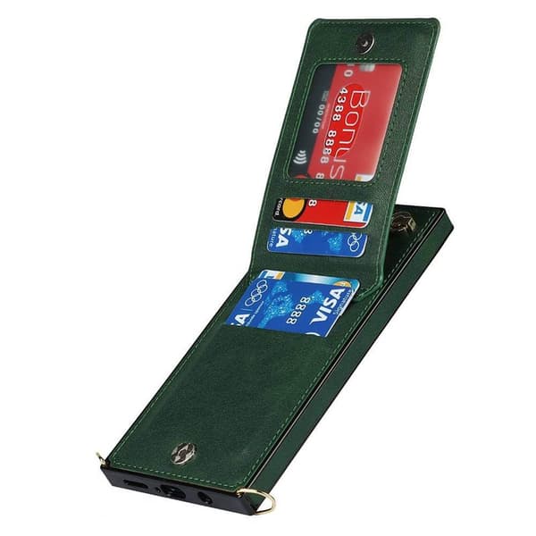Zipper kaulakorukotelo Huawei Mate 20 - Vihreä