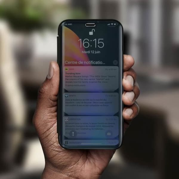 iPhone 11-fodral - AVIZAR - Rigid - Genomskinligt lock - Spegel - Ultratunn