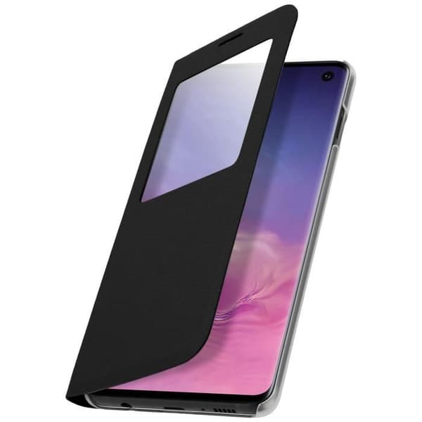 Fönsterhölje - Galaxy - S10e - Styv Skal - Polykarbonat - Svart
