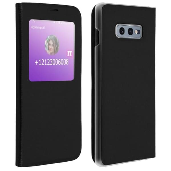 Fönsterhölje - Galaxy - S10e - Styv Skal - Polykarbonat - Svart