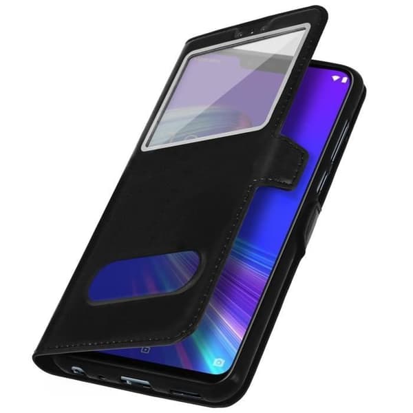 Hölster - AVIZAR - ZenFone Max M2 - Silikon - Dubbel Fönster - Stödfunktion