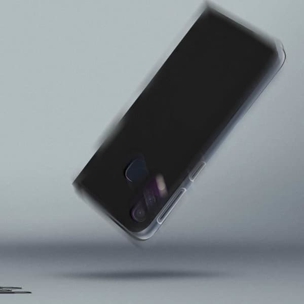 Hölster för Samsung Galaxy A40 - AVIZAR - Hård Skal Stötsäker - Svart - Kortficka - Slät Skal