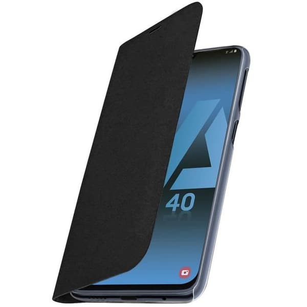 Hölster för Samsung Galaxy A40 - AVIZAR - Hård Skal Stötsäker - Svart - Kortficka - Slät Skal