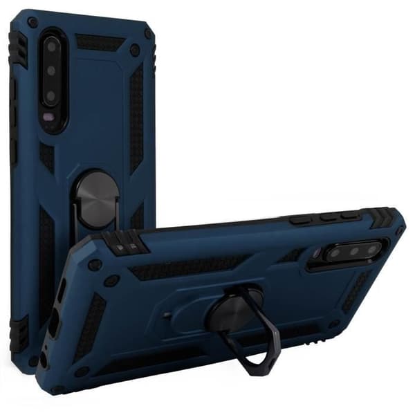 Baksidan - Huawei - P30 - Bi-material - Inbyggt videostöd - Mörkblå